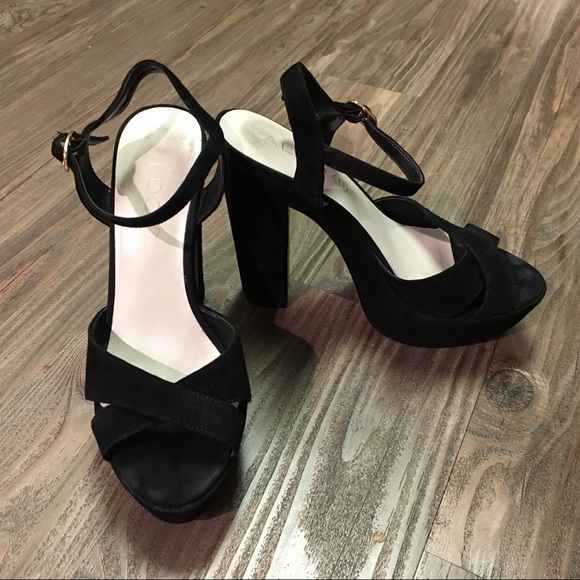 ALDO Hilger black platform block heels - Picture 4 of 9